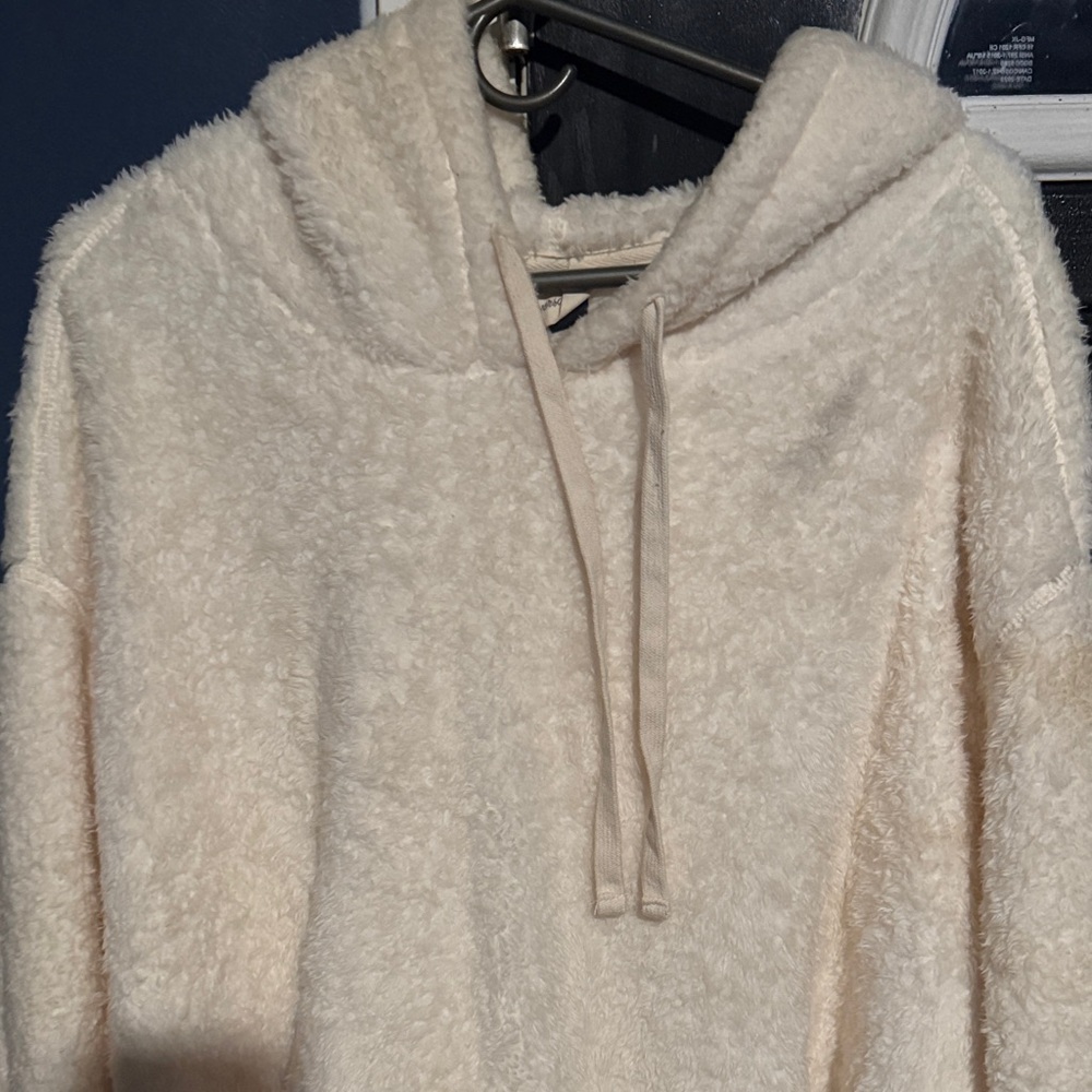 Universal Thread Cream Fuzzy Hoodie